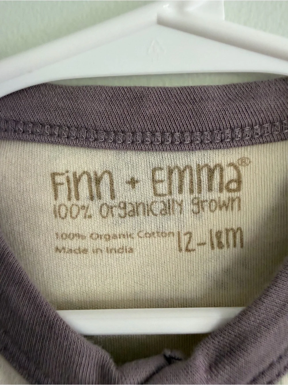 Finn + Emma Organic Cotton Long -Sleeve Floral One-Piece Bodysuit
